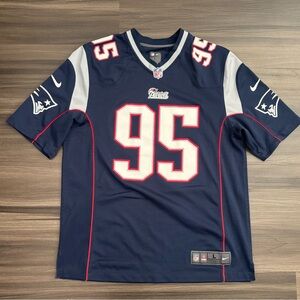 Nike New England Patriots Chandler Jones #95 On Field Home Jersey Men’s Large